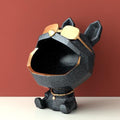 Genial figura de perro, caja de almacenamiento con perro de boca grande, decoración del hogar