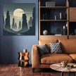 Misty Sandstone Pillars Canvas