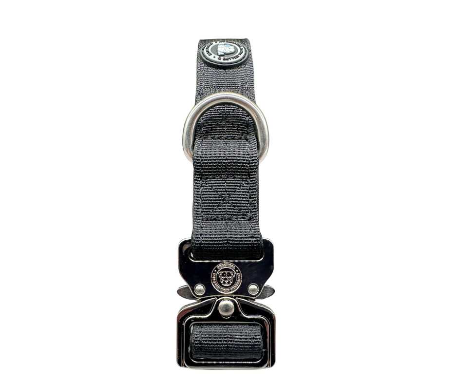 2,5cm Nylon BTactical™ Halsband | Mitternachtsschwarz