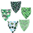 Pure cotton green pet scarf