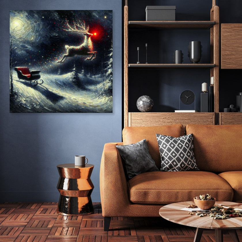 Stardust Christmas Night Canvas