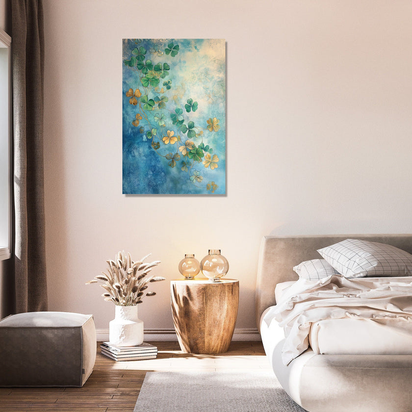 Illuminated Clover Canvas