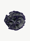 Organic Linen grey check scrunchie - Azaria | No More Nobody