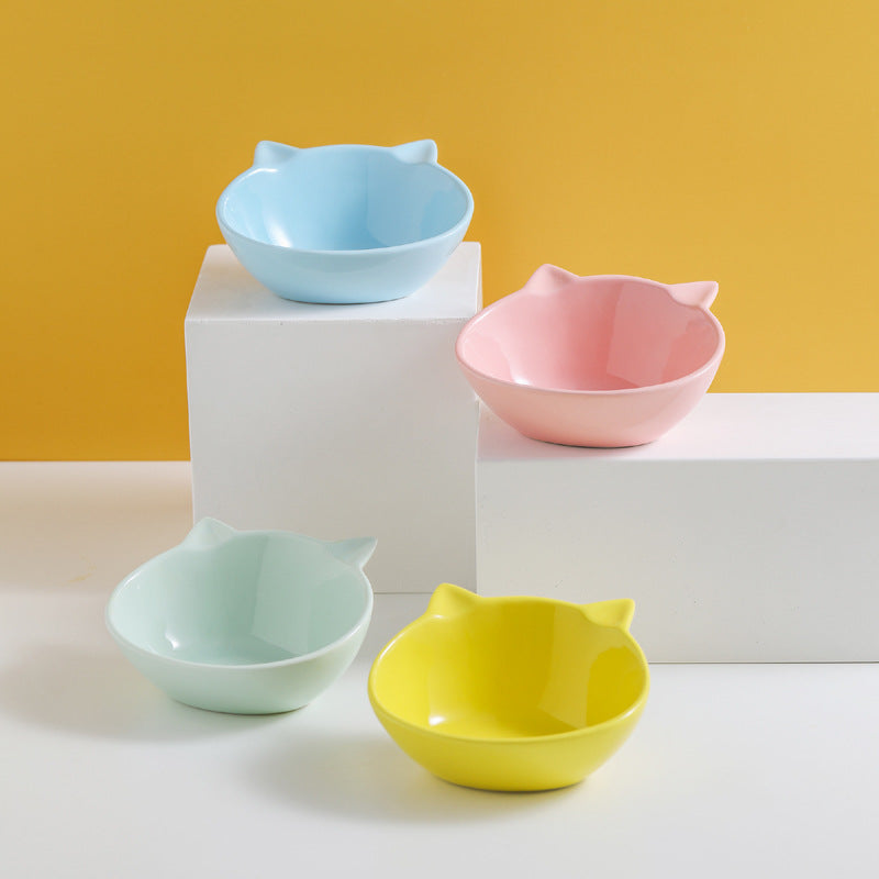 Pet cat bowl cartoon small q bowl