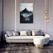 Black Mountain Silhouette Canvas