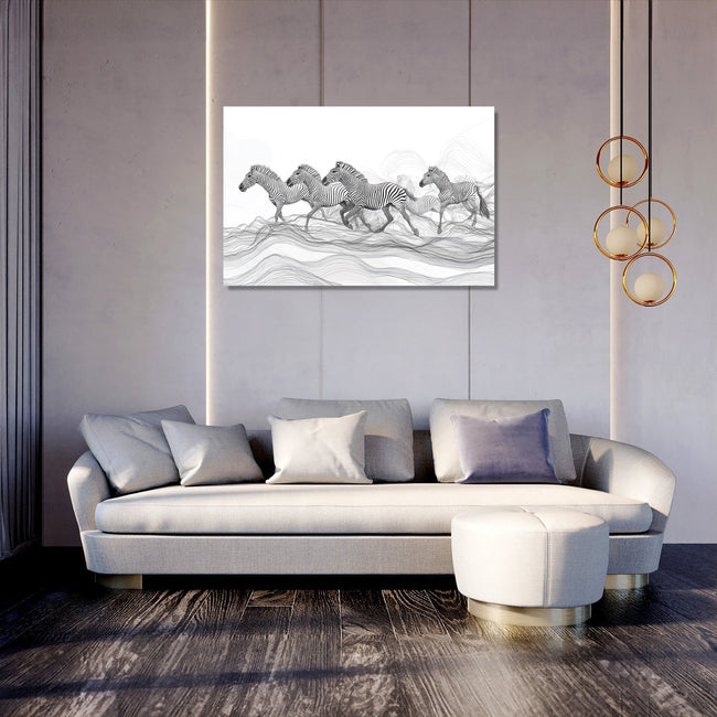 Zebra Plains Canvas