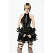 Dark in Love Gothic Mesh Panel Buckle Top