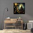 Golden Memory Christmas Tree Canvas