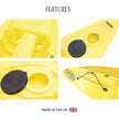 Kaafu Solo Kayak | Yellow | Lightweight & Stable