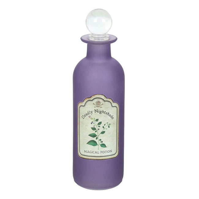 Gothic Gifts Deadly Nightshade Decorative Glass Potion Bottle