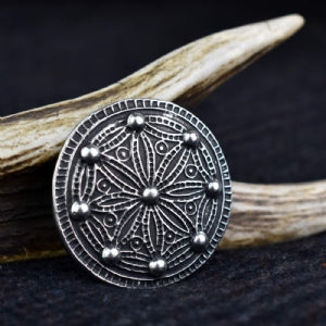 Medium York Disc Brooch