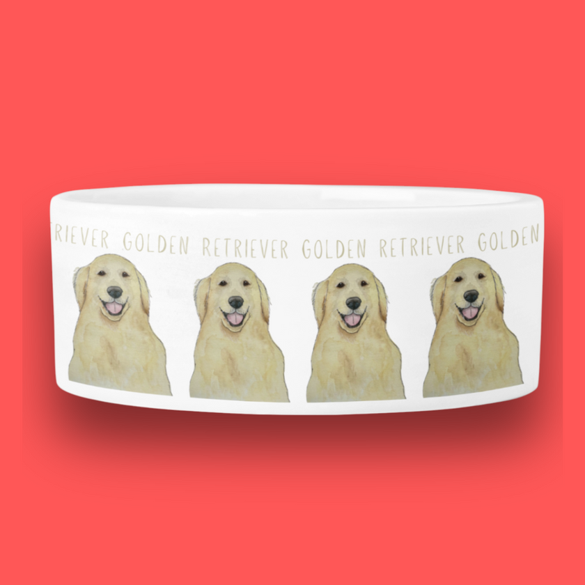 Golden Retrievers Gourmet-Napf – Weil Warten HART ist