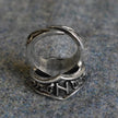 Hagalaz Letter H Rune Ring - Adjustable