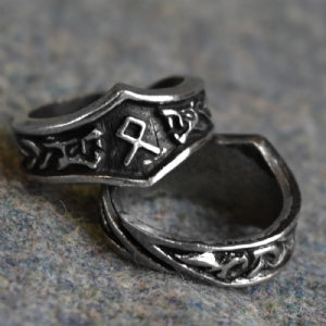Othila Letter O Rune Ring - Adjustable
