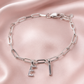 Alphabet Trace Chain Bracelet 2 Charms