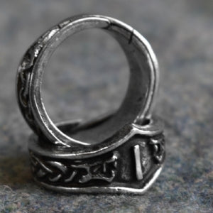 Isa Letter I Rune Ring - Adjustable