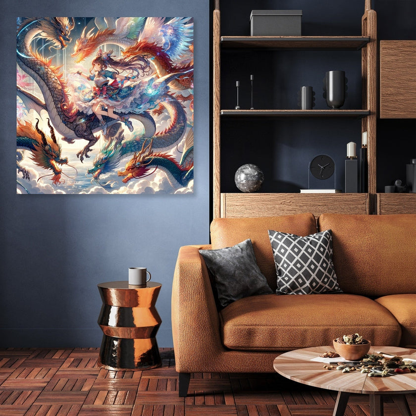 Elemental Dragon Dance Canvas