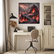 Volcanic Dragon Lair Canvas