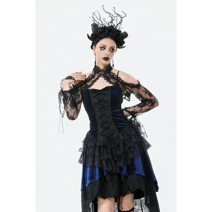 Dark in Love Thalassa Floral Lace Draped Arm Sleeves