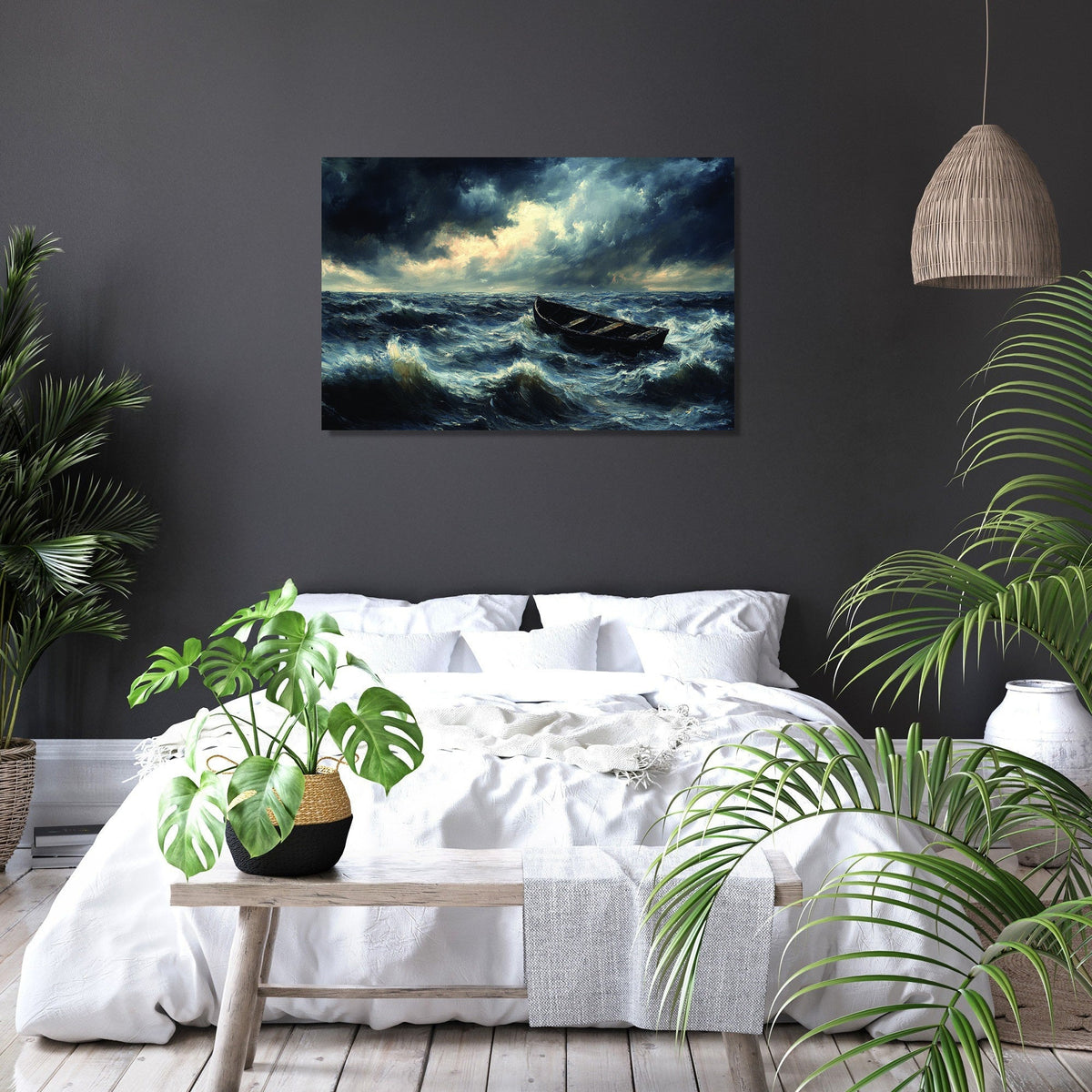 Summer Storm Lake Canvas