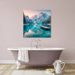 Mountain Lake Serenity Canvas