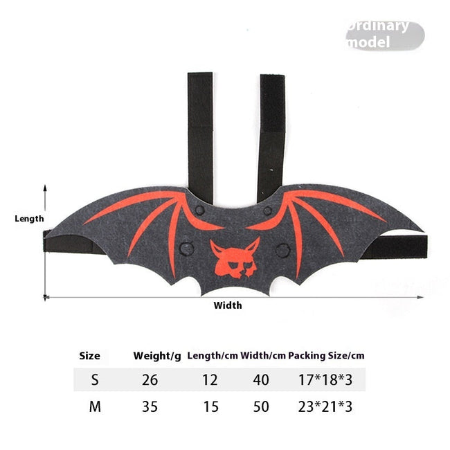 Disfraz de mascota de murciélago para gato de Halloween