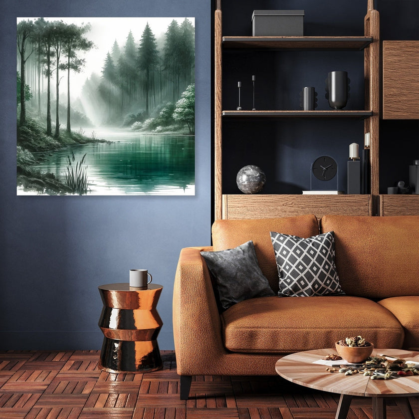 Forest Lake Tranquility Canvas