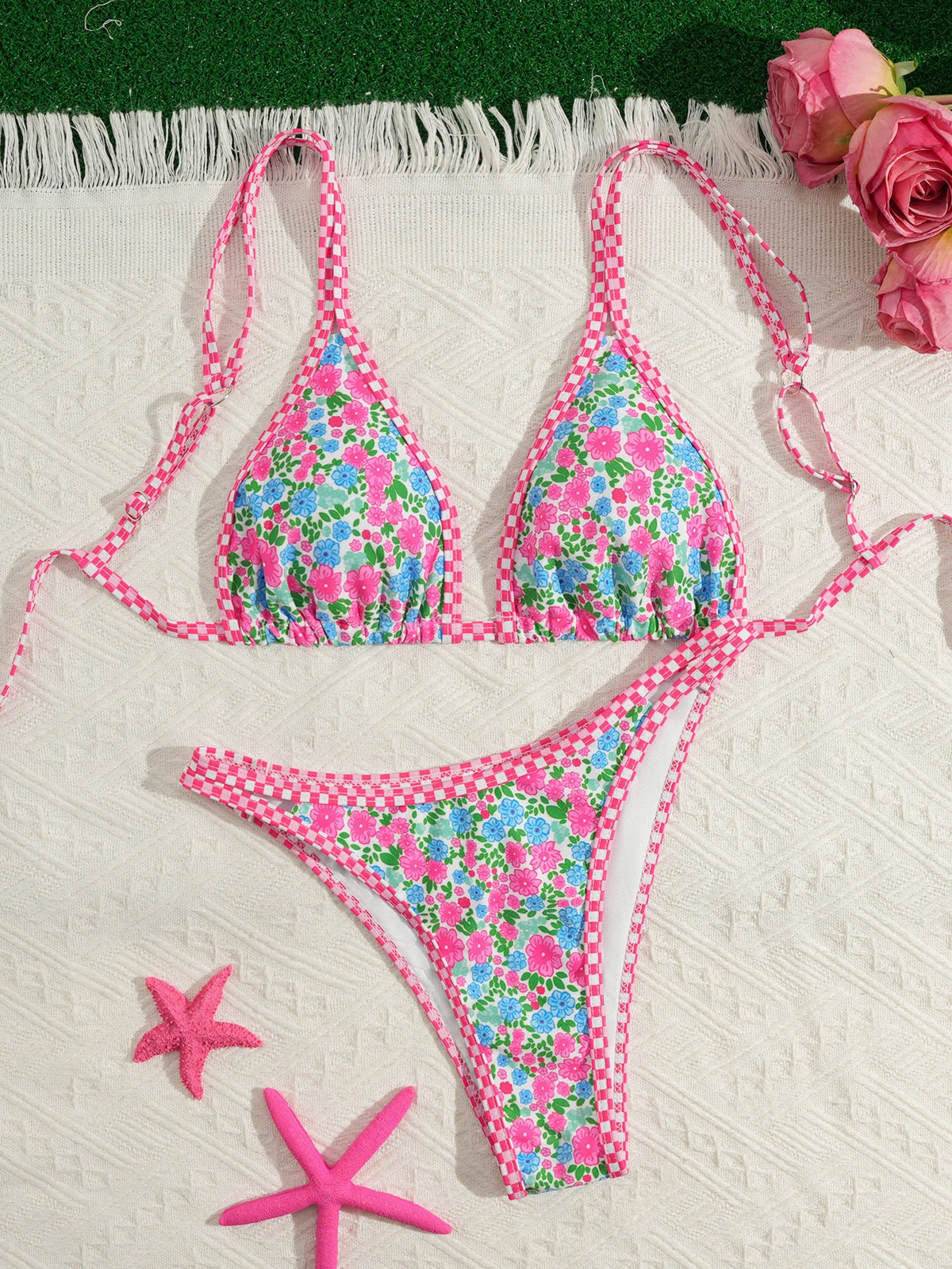 Traje de baño de bikini sexy estampado para mujer Bili