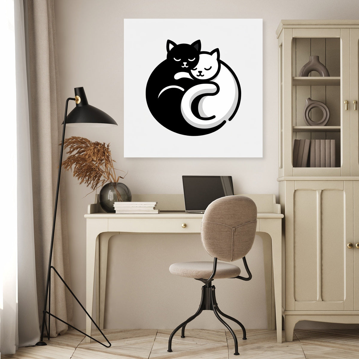 Cuddling Cats Canvas