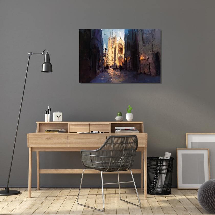 Canterbury Cathedral Twilight Canvas