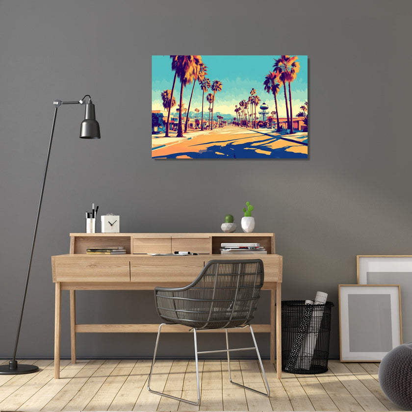 Golden Surf LA Canvas