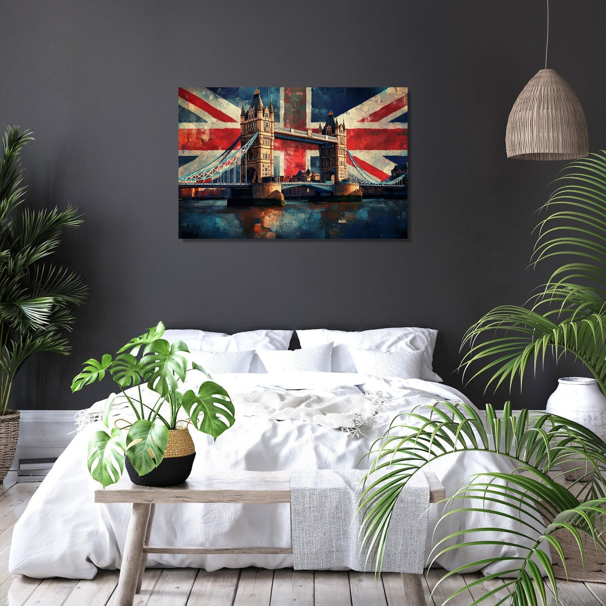 Tower Bridge Flag Canvas