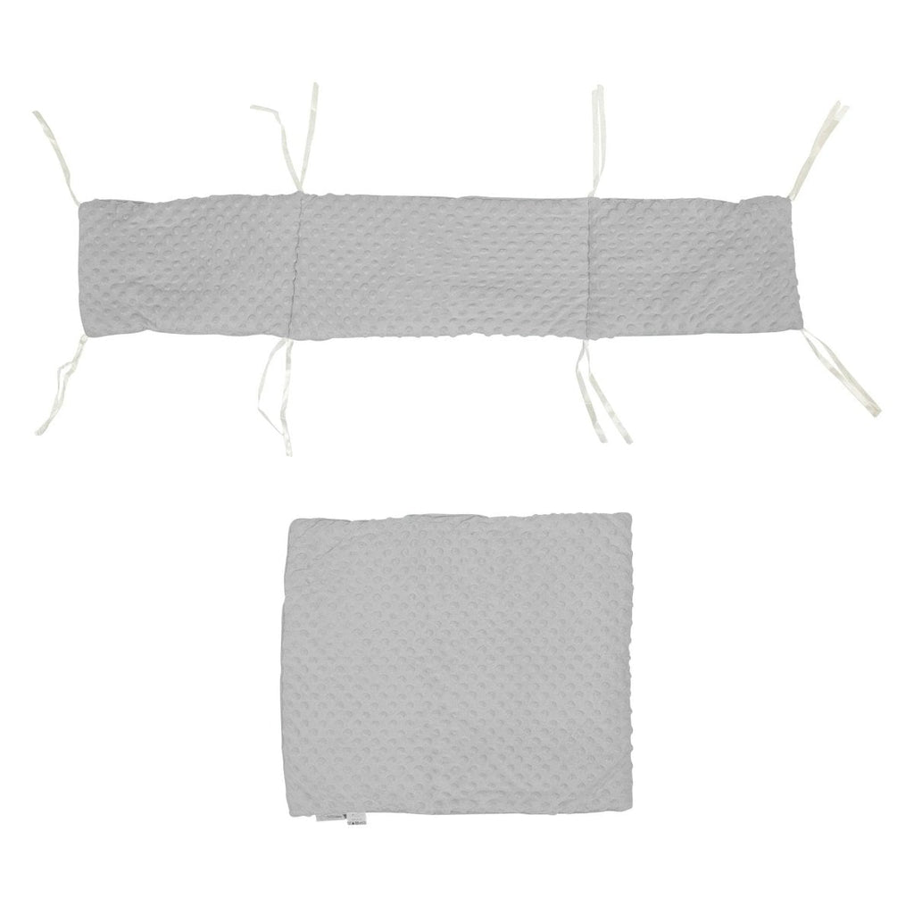 2pc Dimple Crib/Cradle Quilt & Bumper Bedding Set