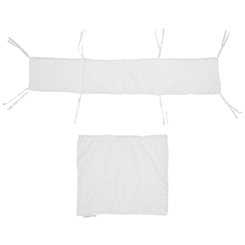 2pc Dimple Crib/Cradle Quilt & Bumper Bedding Set