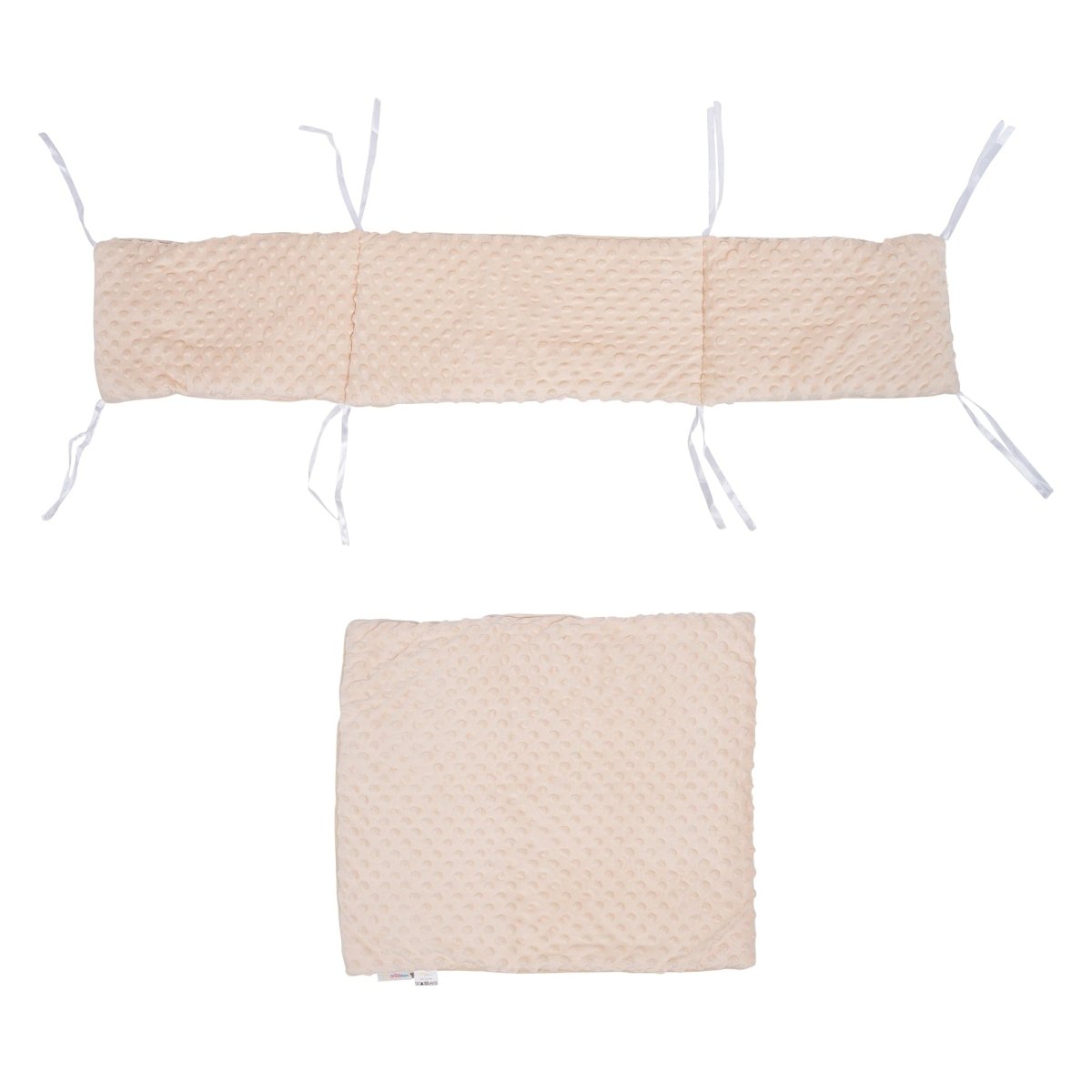 2pc Dimple Crib/Cradle Quilt & Bumper Bedding Set