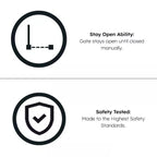 2x FYLO Baby Safety Stair Gate Pressure Fit 75-114cm Extra Wide