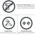 FYLO Baby Safety Stair Gate Pressure Fit 75-86cm