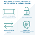 FYLO Baby Safety Stair Gate Pressure Fit 75-86cm