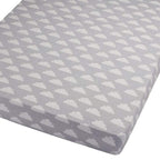 2x Travel Cot Fitted Sheet 100% Cotton 95x65cm