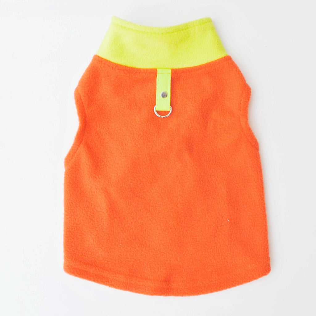 Pet Clothes Dog Autumn And Winter Polar Fleece Traction Buckle Strong