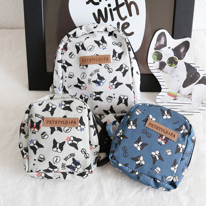Bullfight print backpack pet backpack