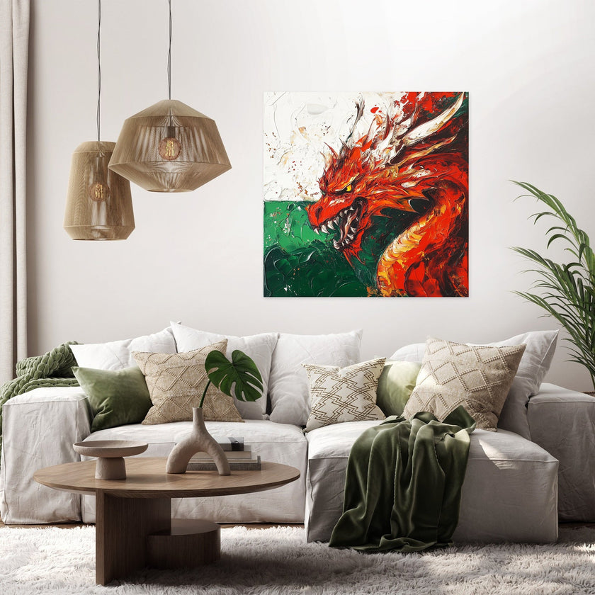 Red Dragon Honour Canvas