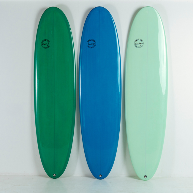 7' 6 Heritage Retro Mini Mal Surfboard in Gloss Tint