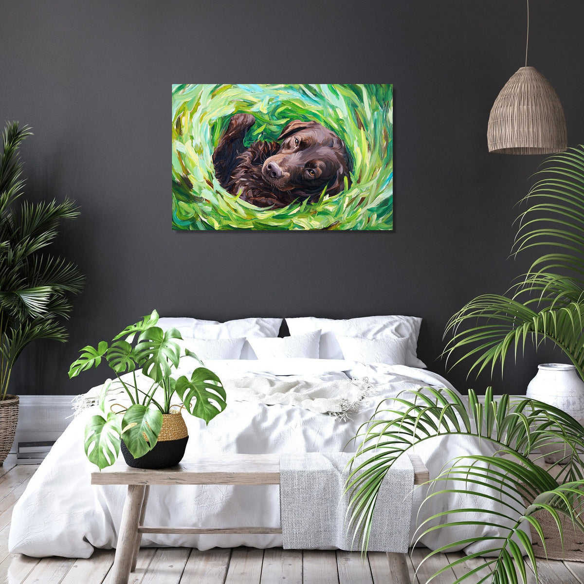 Labrador in Joyful Canvas