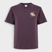 T-shirt à imprimé libellule violet foncé