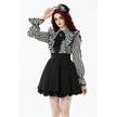 Dark in Love Striped Ruffle Gothic Lolita Dress