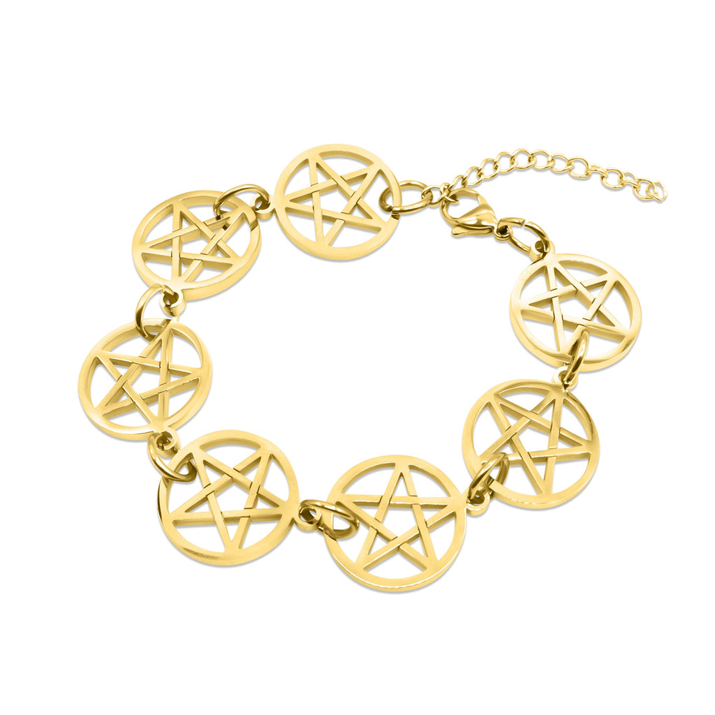 Gold Pentacle Bracelet