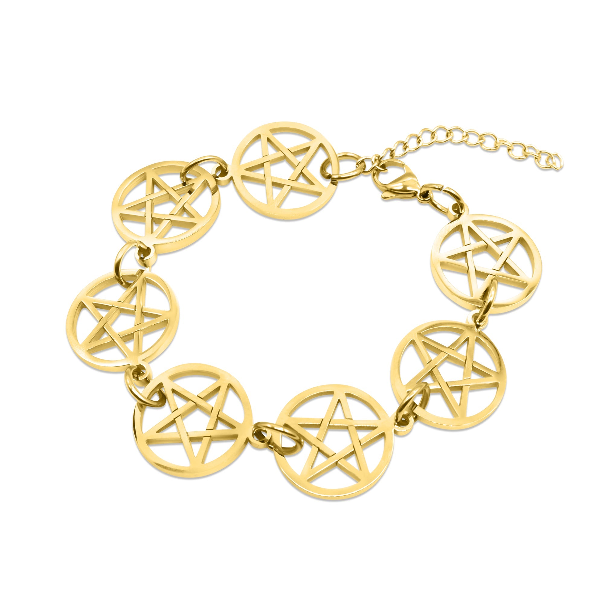 Gold Pentacle Bracelet