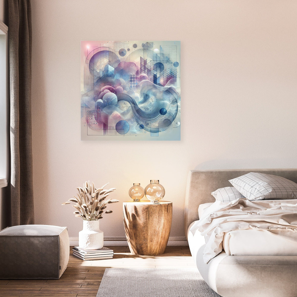 Dreamscape Layered Forms Canvas