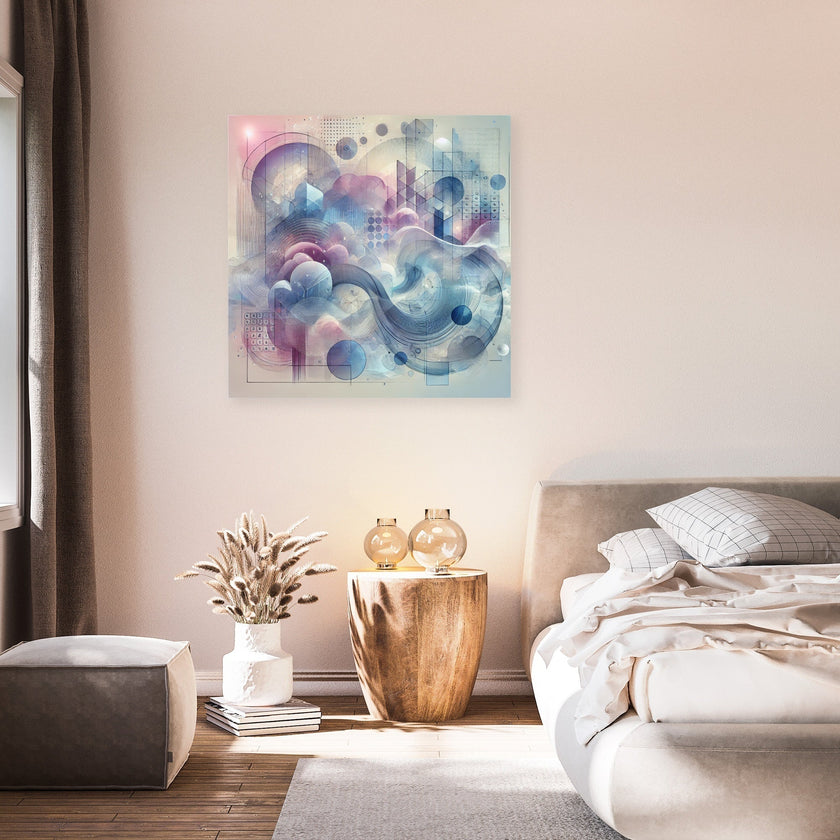 Dreamscape Layered Forms Canvas